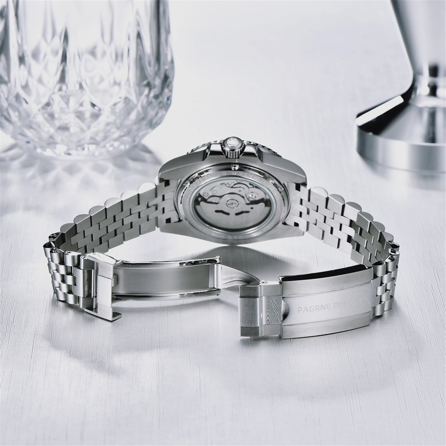 2024New Automatic Mechanical Watch Luxury Sports Stainless Steel Waterproof Watch