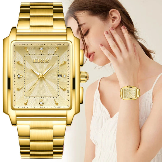 scorpion Fashion Square Watch Women Top Brand Luxury Women Watch Casual Sport Waterproof Quartz Chronograph Wristwatch Montre Femme